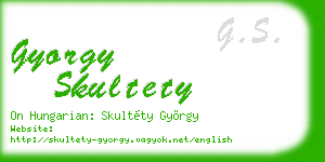 gyorgy skultety business card